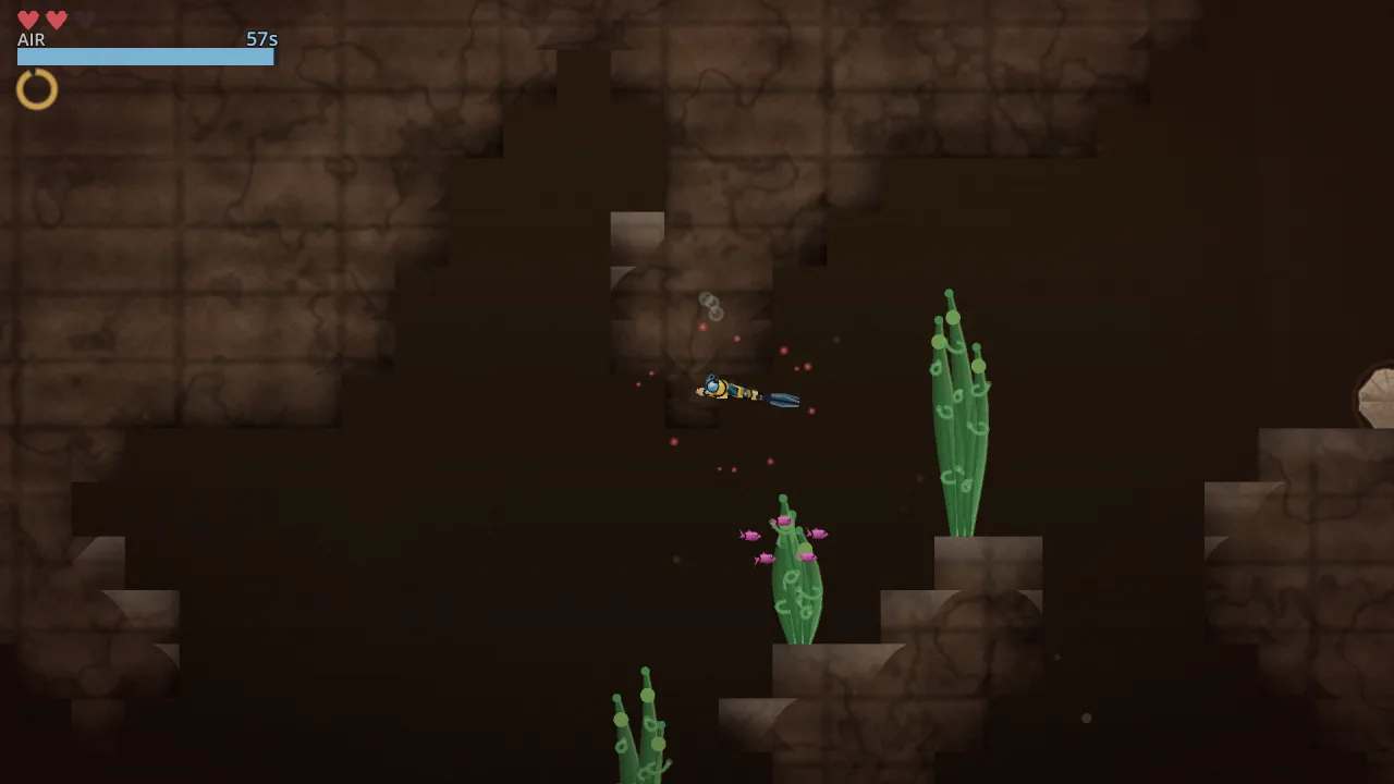 Kyle Coral gameplay — threading the tiled corridors of the Sunken Ruins.